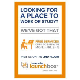 image of signage for launchbox