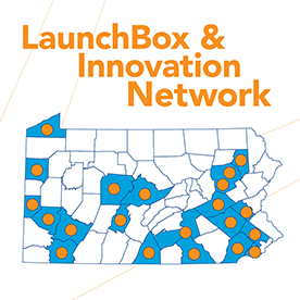 Map of innovation spaces in Pennsylvania