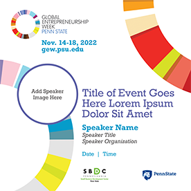 GEW speaker announcement graphic