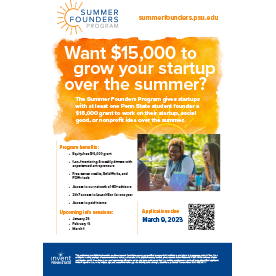 Summer Founders Program poster