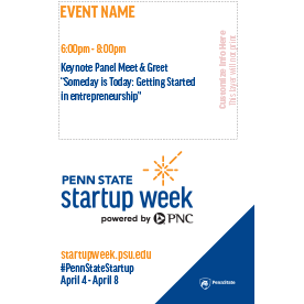 Startup Week Event Poster