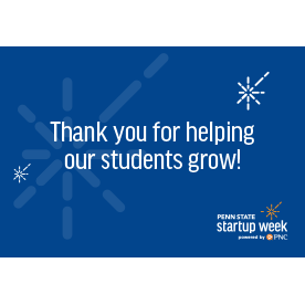 Startup Week Thank You Card